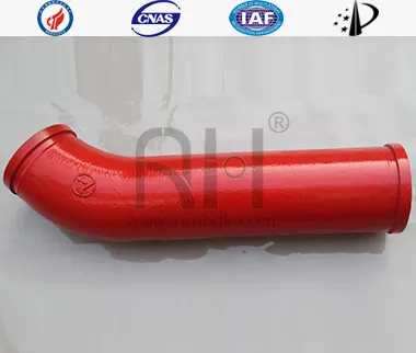 Concrete Boom Pump Wear Resistant Bend Pipe Monometallic Cast44