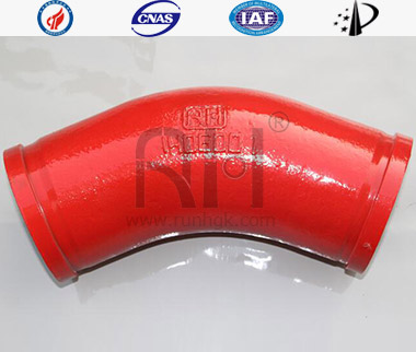 Concrete Boom Pump Wear Resistant Bend Pipe Monometallic Cast49