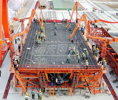 Fl&egrave;che de mise en place du b&eacute;ton